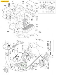 SAECO VIENNA CAFE CREMA - A Explosionszeichnung