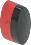TASTE ELLIPTISCH 21x11mm SCHWARZ/ORANGE