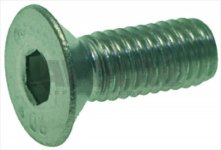 FLACHSENKKOPFSCHRAUBE M6x16