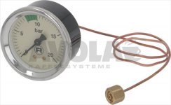 Rocket R58 Pumpendruck Manometer