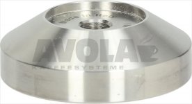 Tamper base flat M10 ø 58,4 mm