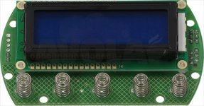 Elektronikplatine Quamar 5 Tasten blaues Display (ohne Gehäuse)