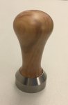 Tamper 41mm Edelstahl mit Olivenholzgriff