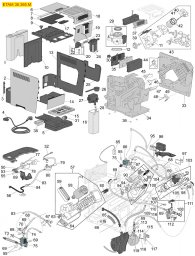 DELONGHI KAFFEEMASCHINE MOD. ETAM 36.365M Explosionszeichnung