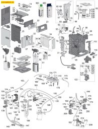 DELONGHI KAFFEEMASCHINE MOD. ESAM6900.M Explosionszeichnung