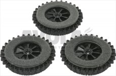 SET 3 BÜRSTEN BORSTE/FILZ PL515