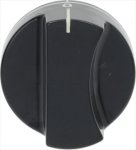 DREHKNOPF SAMET SORTE SCHWARZ ø 46 mm