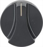 DREHKNOPF SAMET SORTE SCHWARZ ø 46 mm