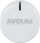 DREHKNOPF SAMET SORTE WEISS &oslash; 35 mm