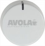 DREHKNOPF SAMET SORTE WEISS ø 35 mm