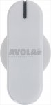 DREHKNOPF SMALVIC SORTE WEISS 44x23 mm