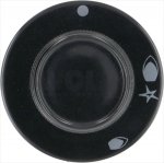 DREHKNOPF STAR SORTE SCHWARZ ø 48 mm