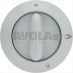 DREHKNOPF+RINGMUTTER TECNOGAS WEISS