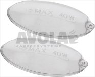 LAMPENABDECKUNG DUNSTABZ. OVAL FABER TYP