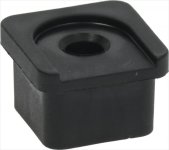 TÜRHALTERUNG SCHWARZ 26x26 mm
