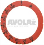 SCHEIBE SELBSTKLEBEND ROT 60-300°C