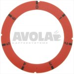 SCHEIBE SELBSTKLEBEND ROT 0-1-2-3-4-5-6