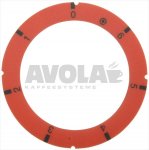 SCHEIBE SELBSTKLEBEND ROT 0-1-2-3-4-5-6