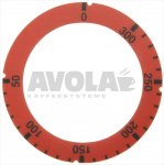 SCHEIBE SELBSTKLEBEND ROT 50-300°C