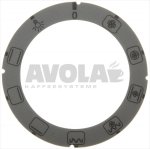 SCHEIBE SELBSTKLEBEND MIT SIEBDRUCK