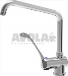 MISCHBATTERIE 1-LOCH SCHRÄG MIT HEBEL