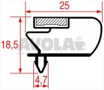 EINSTECKDICHTUNG 650x515 mm