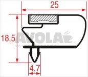 EINSTECKDICHTUNG 1595x650 mm