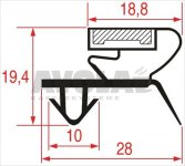 STECKDICHTUNG 1054 - 2000 mm