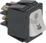 SCHALTER 2-POLIG LED WEISS