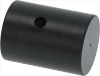 DREHKNOPF AUS KUNSTSTOFF SCHWARZ