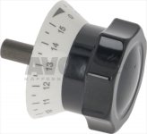 DREHKNOPF UHR SCHWARZ ø 12x82 mm