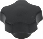 DREHKNOPF SCHWARZ &oslash; 40 mm GEWINDE M6