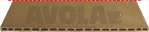 SCHAMOTTSTEIN GELOCHT 600x425x15 mm