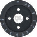 RING DREHKNOPF SCHWARZ ø 58 mm 80-300°C