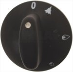 DREHKNOPF SCHWARZ ø 65 mm SIEBDRUCK