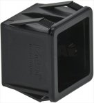 DRUCKKNOPF GEHÄUSE QUADRAT SCHWARZ