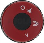 DREHKNOPF SCHWARZ-ROT ø 75 mm SIEBDRUCK