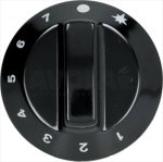 DREHKNOPF SCHWARZ ø 60 mm 1-2-3-4-5-6-7