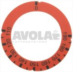 SCHEIBE SELBSTKLEBEND ROT 110-190°C