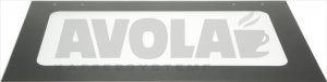 AUSSENGLAS FÜR BACKOFENTÜR 845x470 mm