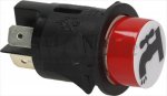 DRUCKKNOPF 1-POLIG ROT 16A 250V