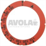 SCHEIBE SELBSTKLEBEND ROT 110-190°C