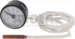 FERNTHERMOMETER WEISS ø 42 mm 0-120°C