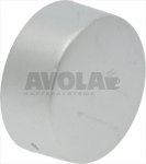 TASTE RUND SILBER SATIN ø 21 mm