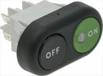 WIPPENSCHALTER 2 T. ON-OFF GRÜN-SCHWARZ