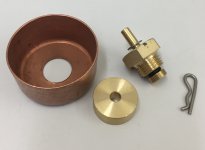 Unterdruckventil Antivakuumventil mit Schale und Zusatzgewicht 1/4