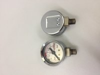 Manometer Kesseldruck Original Elektra Microcasa verchromt