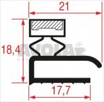 HALBRAHMENDICHTUNG ECKIG