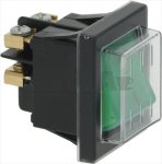 SCHALTER 2-POLIG GRÜN 16A 250V