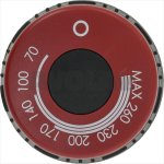 DREHKNOPF SCHWARZ-ROT ø 75 mm 70-260°C